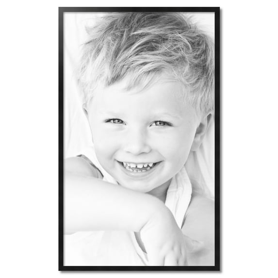 ArtToFrames 30" x 50" Black Picture Frame, 30x50 inch Black Wood Poster Frame (WOM-5139)