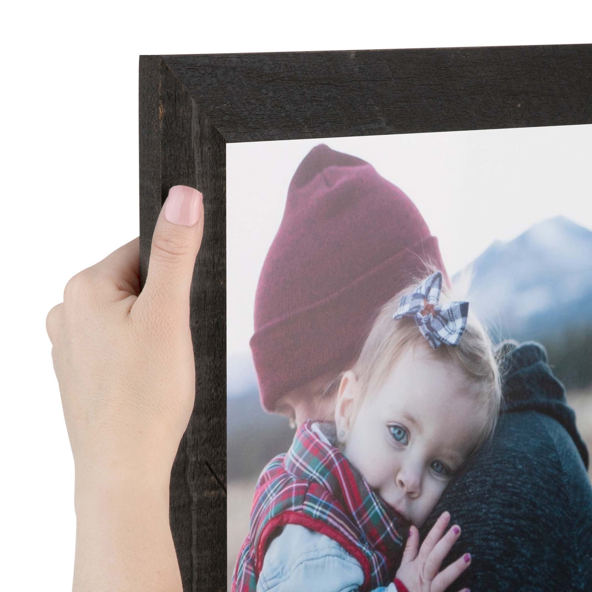 Black 30x30 Picture Frame Wood 30x30 Photo Poster Frames MADE IN