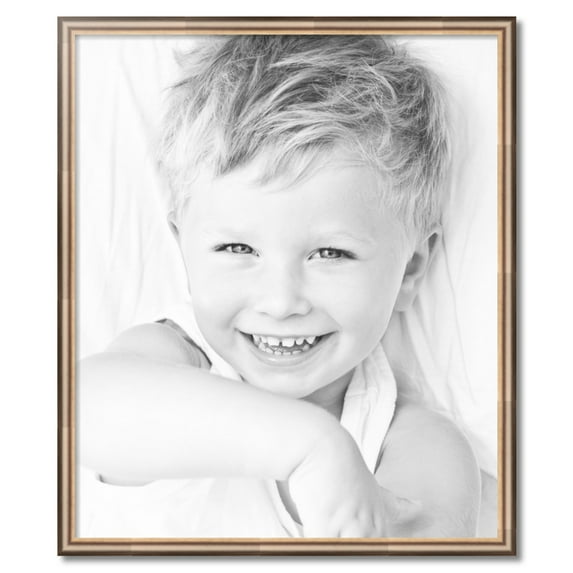 ArtToFrames 32" x 38" Anique Silver Picture Frame, 32x38 inch Silver Wood Poster Frame (WOM-4964)
