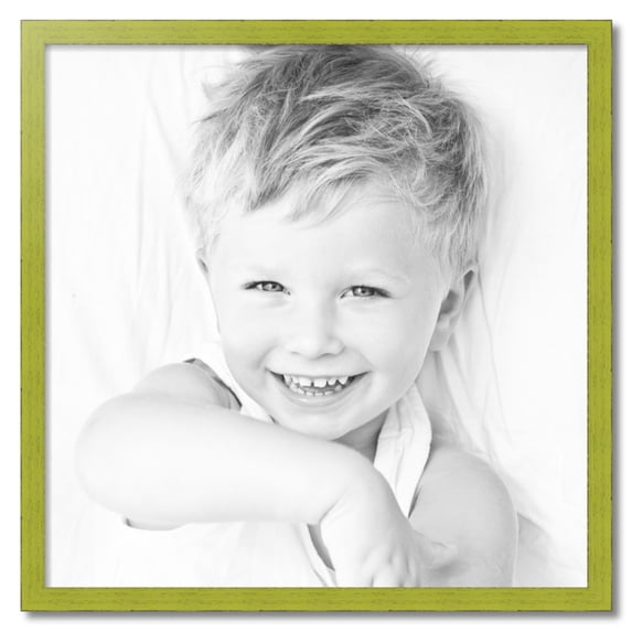 ArtToFrames 33" x 33" Modern Green Picture Frame, 33x33 inch Green Wood Poster Frame (WOM-4589)