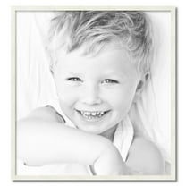 ArtToFrames 33" x 35" White Picture Frame, 33x35 inch White Wood Poster Frame (WOM-5140)