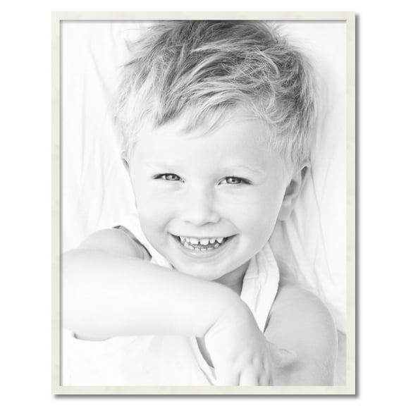ArtToFrames 33" x 42" White Picture Frame, 33x42 inch White Wood Poster Frame (WOM-5140)