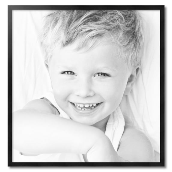 ArtToFrames 34" x 35" Black Picture Frame, 34x35 inch Black Wood Poster Frame (WOM-5141)