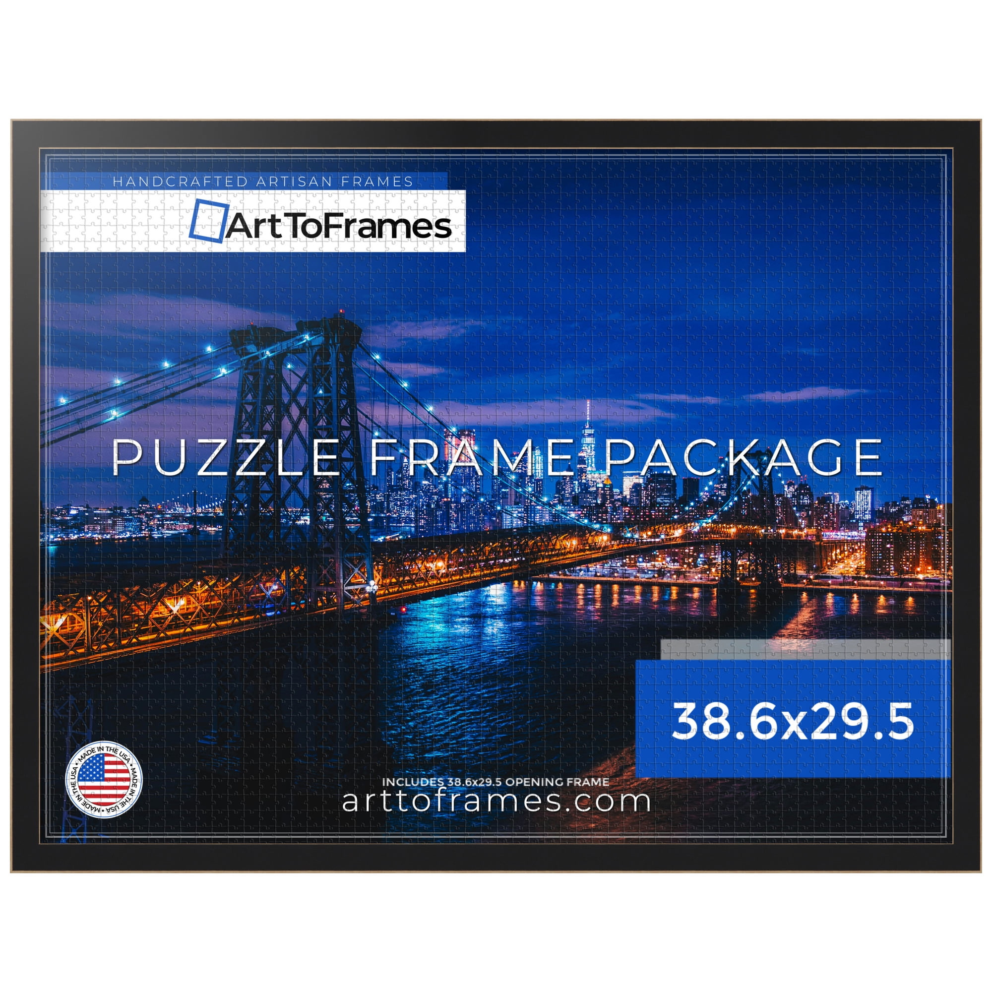 ArtToFrames 38.6x29.5 Inch - 98x75 CM Black Puzzle Frame for 2000 piece ...