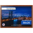 thumbnail image 1 of ArtToFrames 38x26 Inch - 97x66 CM Brown Puzzle Frame for 2000 piece Puzzles.1.38 Inch Custom Wood Puzzle Frames, Walnut - Comes with Economy Acrylic, 1 of 6