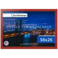 thumbnail image 1 of ArtToFrames 38x26 Inch - 97x66 CM Red Puzzle Frame for 2000 piece Puzzles.1.50 Inch Custom Wood Puzzle Frames, Red - Comes with Economy Acrylic, 1 of 6