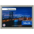 thumbnail image 1 of ArtToFrames 38x26 Inch - 97x66 CM Silver Puzzle Frame for 2000 piece Puzzles.2.00 Inch Custom MDF Puzzle Frames, Metallic Deco Silver - Comes with Economy Acrylic, 1 of 6