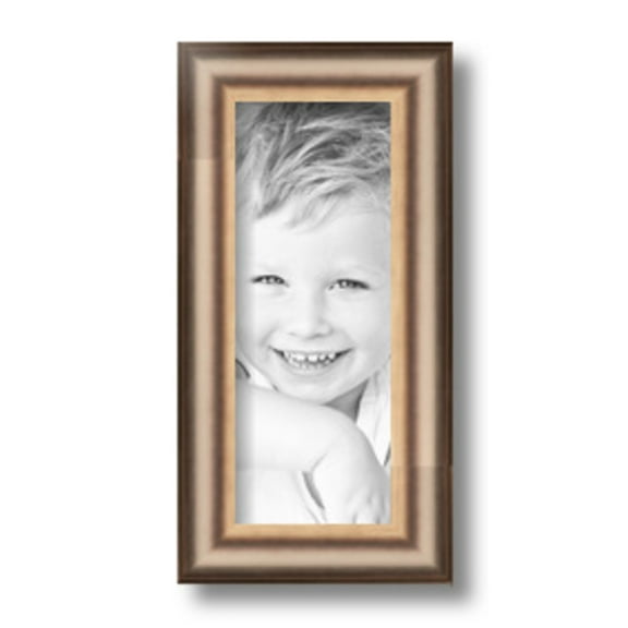 ArtToFrames 4x10 inch Anique Silver Picture Frame, Silver 4" x 10" Wood Poster Frame (WOM-4964) 1234