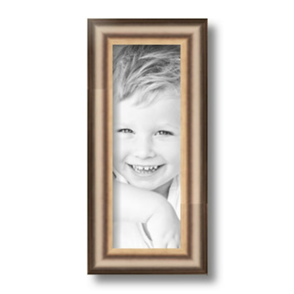 ArtToFrames 4x11" Anique Silver Picture Frame, Silver Wood Poster Frame, with Regular Glass and 2 (FBPL-4964)