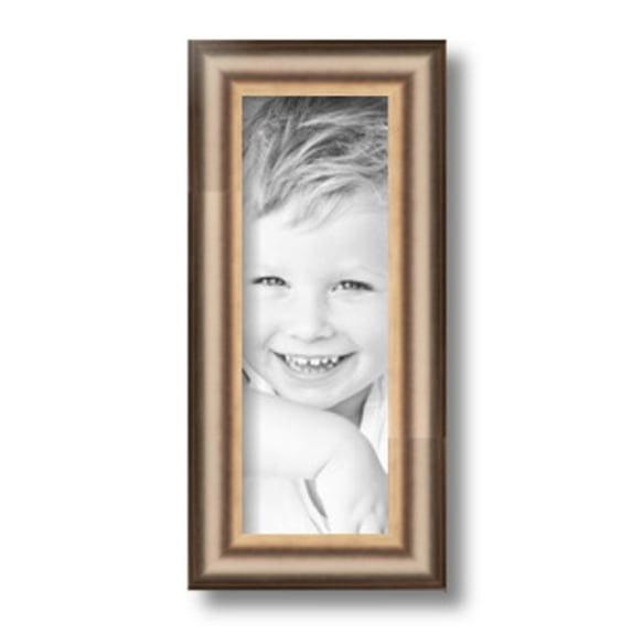 ArtToFrames 4x11" Anique Silver Picture Frame, Silver Wood Poster Frame, with Regular Glass and 2 (FBPL-4964)