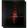 thumbnail image 1 of ArtToFrames 4" x 11" Black Steel Picture Frame, 4x11 inch Black MDF Poster Frame (WOM-4639), 2 Pack, 1 of 7