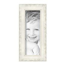 ArtToFrames 4" x 11" Classic White Picture Frame, 4x11 inch White Wood Poster Frame (WOM-5004), Pack