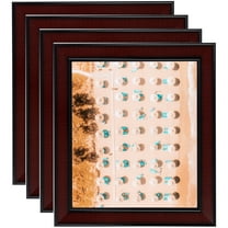 ArtToFrames 4" x 12" Honors Mahogany Picture Frame, 4x12 inch Brown Wood Poster Frame (WOM-5155), 4 Pack