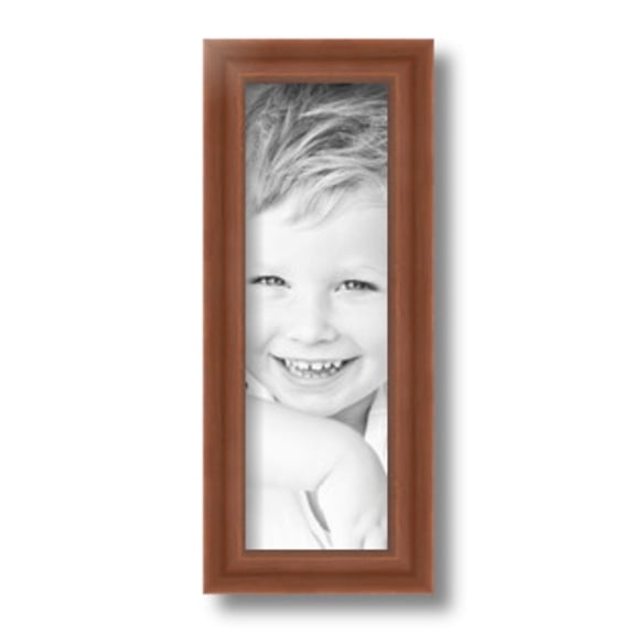 ArtToFrames 4" x 12" Painted Dark Orange Picture Frame, 4x12 inch Red Wood Poster Frame (WOM-4950)