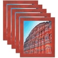 thumbnail image 1 of ArtToFrames 4" x 13" Red Picture Frame, 4x13 inch Red Wood Poster Frame (WOM-4593), 5 Pack, 1 of 7