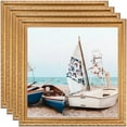 thumbnail image 1 of ArtToFrames 4" x 19" Gold with beads Picture Frame, 4x19 inch Gold Wood Poster Frame (WOM-4139), 4 Pack, 1 of 7