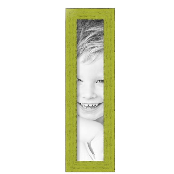 ArtToFrames 4" x 19" Modern Green Picture Frame, 4x19 inch Green Wood Poster Frame (WOM-4589),  Pack