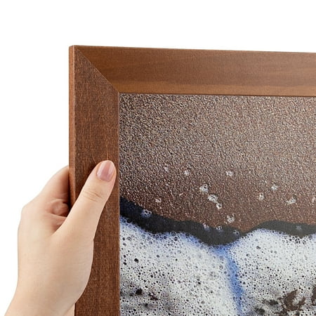 ArtToFrames 4" x 19" Walnut Picture Frame, 4x19 inch Brown MDF Poster Frame (WOM-4296), Pack