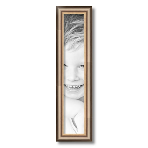 ArtToFrames 4" x 21" Anique Silver Picture Frame, 4x21 inch Silver Wood Poster Frame (WOM-4964)