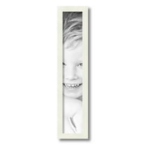 ArtToFrames 4" x 22" White Picture Frame, 4x22 inch White Wood Poster Frame (WOM-5138)