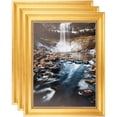 thumbnail image 1 of ArtToFrames 4" x 25" Antique Gold Picture Frame, 4x25 inch Gold Wood Poster Frame (WOM-2035), 3 Pack, 1 of 7