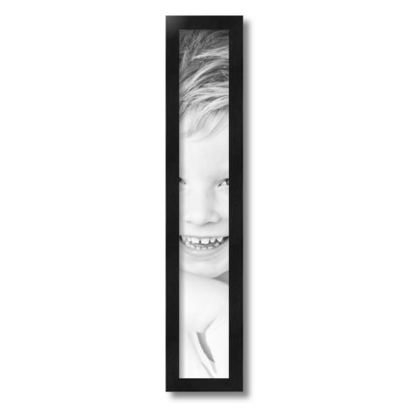 ArtToFrames 4" x 25" Black Picture Frame, 4x25 inch Black Wood Poster Frame (WOM-5141)