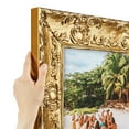 thumbnail image 1 of ArtToFrames 4" x 25" Golden Regent Baroque Picture Frame, 4x25 inch Gold Wood Poster Frame (WOM-5271),  Pack, 1 of 7