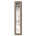 thumbnail image 1 of ArtToFrames 4" x 28" Anique Silver Picture Frame, 4x28 inch Silver Wood Poster Frame (WOM-4964), 1 of 5