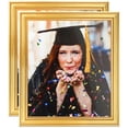 thumbnail image 1 of ArtToFrames 4" x 28" Gold Picture Frame, 4x28 inch Gold Wood Poster Frame (WOM-4159), 2 Pack, 1 of 8