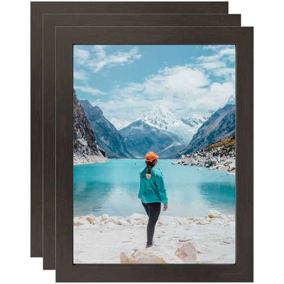 ArtToFrames 4" x 36" Coffee Picture Frame, 4x36 inch Brown MDF Poster Frame (WOM-3913), 3 Pack