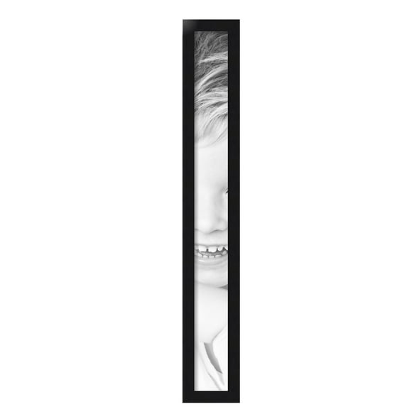 ArtToFrames 4" x 38" Black Steel Picture Frame, 4x38 inch Black MDF Poster Frame (WOM-4639), Pack