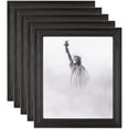 thumbnail image 1 of ArtToFrames 4" x 39" Colonial Onyx Picture Frame, 4x39 inch Black MDF Poster Frame (WOM-4386), 5 Pack, 1 of 8