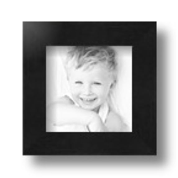 ArtToFrames 4" x 4" Black Picture Frame, 4x4 inch Black Wood Poster Frame (WOM-5139)