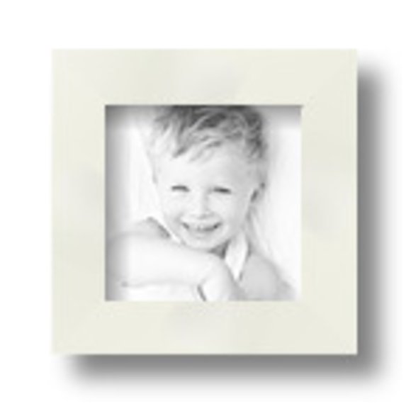 ArtToFrames 4" x 4" White Picture Frame, 4x4 inch White Wood Poster Frame (WOM-5140)