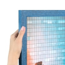 ArtToFrames 4" x 5" Blue Picture Frame, 4x5 inch Blue Wood Poster Frame (WOM-4427),  Pack