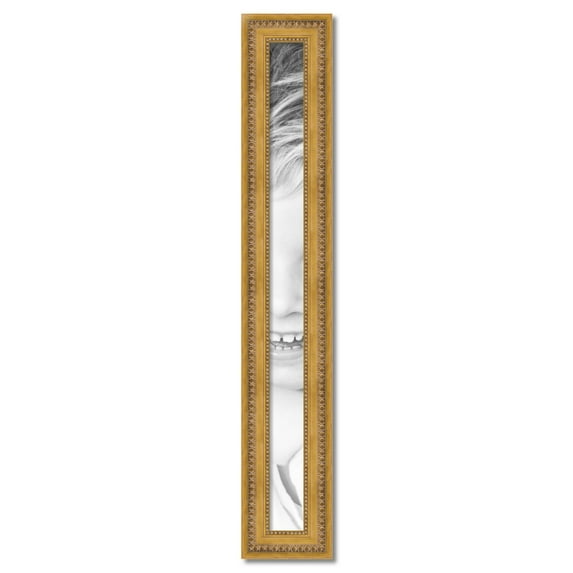 ArtToFrames 4x51 inch Gold Picture Frame, Gold 4" x 51" Wood Poster Frame (WOM-4166) 1234