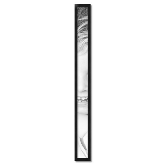 ArtToFrames 4" x 52" Black Picture Frame, 4x52 inch Black Wood Poster Frame (WOM-5139)