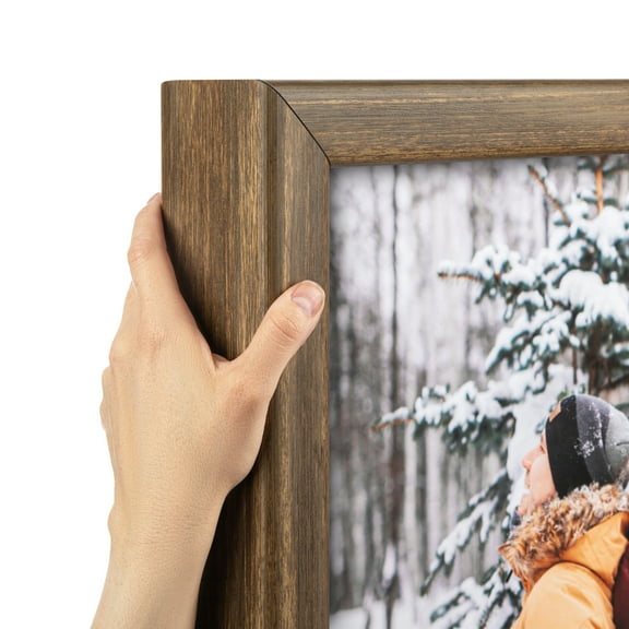 ArtToFrames 4" x 55" Driftwood Ridge Rustic Picture Frame, 4x55 inch Brown Wood Poster Frame (WOM-5256), Pack