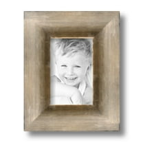 ArtToFrames 4" x 6" Antique Silver Picture Frame, 4x6 inch Silver Wood Poster Frame (WOM-4944), 1 Pack