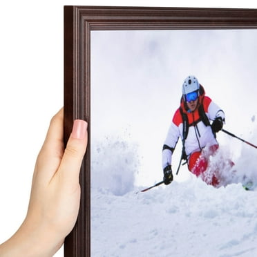 ArtToFrames 4" x 6" Brown Picture Frame, 4x6 inch Red Wood Poster Frame (WOM-4092)