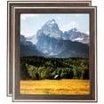 thumbnail image 1 of ArtToFrames 4" x 6" Contrast Grey Picture Frame, 4x6 inch Gray Wood Poster Frame (WOM-4930), 2 Pack, 1 of 7