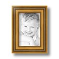 thumbnail image 1 of ArtToFrames 4" x 6" Gold Step Picture Frame, 4x6 inch Gold Wood Poster Frame (WOM-4548), 1 of 5