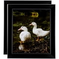 thumbnail image 1 of ArtToFrames 4" x 6" Honors Black with Silver Picture Frame, 4x6 inch Black Wood Poster Frame (WOM-5157), 2 Pack, 1 of 7