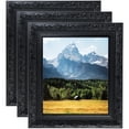 thumbnail image 1 of ArtToFrames 4" x 6" Majestic Black Picture Frame, 4x6 inch Black Wood Poster Frame (WOM-5120), 3 Pack, 1 of 7