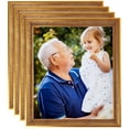thumbnail image 1 of ArtToFrames 4" x 6" New Gold Picture Frame, 4x6 inch Gold Wood Poster Frame (WOM-4998), 4 Pack, 1 of 7
