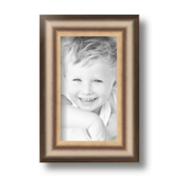 ArtToFrames 4" x 7" Anique Silver Picture Frame, 4x7 inch Silver Wood Poster Frame (WOM-4964)