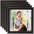 thumbnail image 1 of ArtToFrames 4" x 7" Black Engraved Edges Picture Frame, 4x7 inch Black Wood Poster Frame (WOM-4055), 5 Pack, 1 of 7