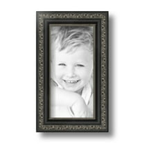 ArtToFrames 4x8 inch Antique Black Picture Frame, Black 4" x 8" Wood Poster Frame (WOM-5106) 1234