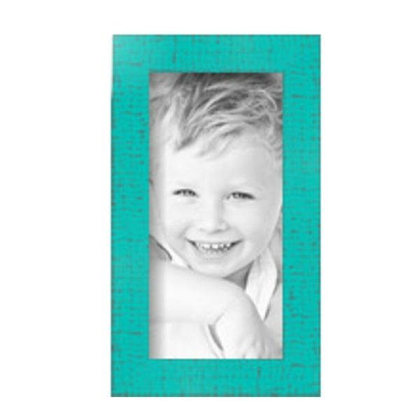 ArtToFrames 4" x 8" Aqua Picture Frame, 4x8 inch Green Wood Poster Frame (WOM-5186), Pack
