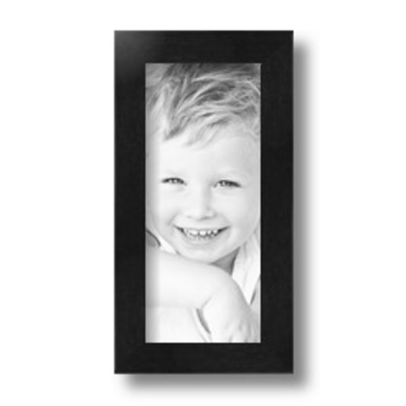 ArtToFrames 4" x 9" Black Picture Frame, 4x9 inch Black Wood Poster Frame (WOM-5141)